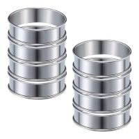 ราคา 8 Pcs 4 1 Inch Muffin Tart Rings Double Tart Ring Stainless Steel Round Ring Mold for Home Cooking Baking Tools (15256572461)