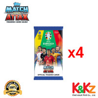 ราคา EURO 2024 Match Attax Cards x 4 Packs การ์ดแมตช์แอทแทค ฟุตบอลยูโร 2024 ซองสุ่ม 4 ซอง (21642271280)