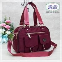 ราคา กระเป๋าทรงถือ รุ่น PD 1010 ยี่ห้อ CHALITA กระเป๋าสะพาย มีสายยาว กระเป๋าถือ กระเป๋าสะพาย มีเก็บปลายทาง (12476228268)
