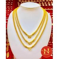 ราคา สร้อยคอ ลายทาโร่ทับลาย น้ำหนัก 2สลึง 1บาท 2บาท 3บาท ทองหุ้ม ทองชุบ งานสวยเสมือนจริง ใส่สวย ห้างทองนพคุณ (21416666514)