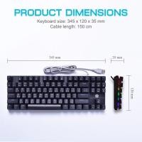 ราคา OKER K425 GAMING KEYBOARD MIXED BACKLIT Blue switch คีย์บอร์ดเกมมิ่งบลูสวิตท์ ปุ่มแมคคานิคอล oker 425 สี เขียวขาว (21709288540)