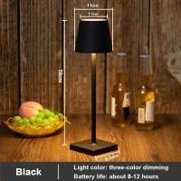 ราคา โคมไฟตั้งโต๊ะ โคมไฟ LED โคมไฟอ่านหนังสือ หรูหราและสง่างาม โคมไฟตั้งโต๊ะ 3สี ดำ ขาว โคมไฟห้องนอน เหมาะสำหรับห้องนอน บาร์ ร้านอาหาร สไตล์โมเดิร์น โคมไฟตั้งโต๊ะ (21558843598)