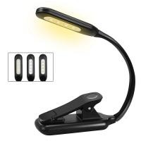 ราคา Book Light Rechargeable Reading Light 9 LED Book Light for Reading in Bed with 3 Brightness Easy Clip on Reading Lamp (21241056781)