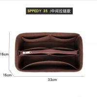 ราคา กระเป๋าผ้าสักหลาด สําหรับใส่จัดเก็บของ LV Speedy Nano16 25 30 (21133051181)