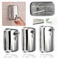 ราคา 500ml 800ml 1000ml Stainless Steel Soap Shampoo Dispenser Pump Action Wall Mounted Shower Bath No Leakage Durable (20368785982)