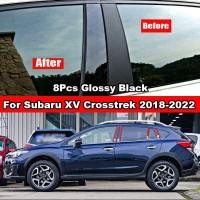 ราคา 6ชิ้นรถหน้าต่างประตูคอลัมน์ B C BC เสาโพสต์แผ่นปิดสำหรับ Subaru XV C Rosstrek 2018 2022เคลือบเงาสีดำคาร์บอนไฟเบอร์กระจกผล PC วัสดุสติ๊กเกอร์อุปกรณ์จัดแต่งทรงผม (16343089758)