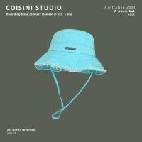 ราคา JACQUEMUS ครีมกันแดดลำลองสำหรับผู้หญิงหมวกชาวประมง Topi Bucket ขอบใหญ่ฤดูร้อน (20330860091)