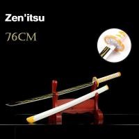 ราคา Beige ดาบพิฆาตอสูร สวมบทบาทดาบ คิเมสึ โนะ ไยบะ ดาบของทันจิโร่ ดาบไม้ 76cm 106cm ดาบซามูไร (21669478326)