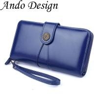 ราคา Ando Design High Quality PU leather New Fashion Long Wallets Phone Purse Bag For Women Girls Large Capacity Handbag Multifunction Casual Womens Wallet Coin Clip Clutch Bags (21162606123)