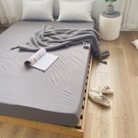 ราคา ชุดผ้าปูที่นอน MUJI กันน้ำกันไรฝุ่น ผ้าปูที่นอนสีพื้น รัดมุม เตียงสูงสุด8 ขนาด 5 6 ฟุต (11830169150)