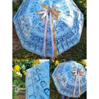 ราคา ร่มกฐิน ร่มผ้าป่า ร่มเงิน ร่มใสใส่ธนบัตร ร่มเปล่า สามารถใส่ธนบัตรชนิด 20 50 100 500 1000 บาท ได้ 100ใบ ฟรี ริบบิ้นและดิ้นเงินติดชายขอบร่ม (21311403062)