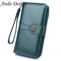 ราคา Ando Design High Quality PU leather New Fashion Long Wallets Phone Purse Bag For Women Girls Large Capacity Handbag Multifunction Casual Womens Wallet Coin Clip Clutch Bags (21162606127)