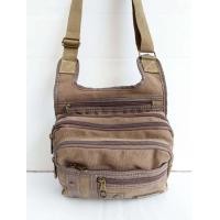 ราคา กระเป๋าสะพายข้างผ้าแคนวาสcanvasเนื้อหนาแบบช่องเยอะ US074 เสื้อกล้ามผ้าแคนวาสช่องเยอะ (7801517188)