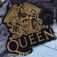 ราคา Queen วงร็อค ตัวรีดติดเสื้อ อาร์มรีด อาร์มปัก ตกแต่งเสื้อผ้า หมวก กระเป๋า แจ๊คเก็ตยีนส์ Embroidered Iron on Patch ไซส์ใหญ่ (1065374781)