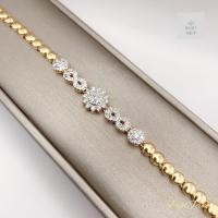 ราคา สร้อยข้อมือเพชรลายดอกไม้รอบวง (21590824094)