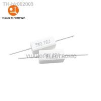 ราคา 10PCS 5W 5 Cement Resistor Power Resistance 0 1R 100K 1R 2 7R 10R 43R 470R 0 15 0 25 0 47 0 68 1 3 10 12 22 27 47 100 500 ohm (20134712101)