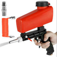 ราคา ของขวัญฟรี สายปั๊มลม 3 เมตร Pneumatic Sandblaster เครื่องพ่นทราย ปืนพ่นทราย ปืนยิงทราย ปืนลม ที่ลอกสี ขัดสนิม แบบใช้ลม เครื่องพ่นทรายขนาดเล็กแบบพกพา เครื่องพ่นทรายแบบใช้มือถือ90psi ปืนยิงทรายใช้กับงา 