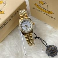 ราคา นาฬิกาข้อมือ นาฬิกาแฟชั่นAMERICA EAGLE ตัวเรือนสแตลเลตชุปทอง ระบบควอตซ์ ใช้ถ่าน กันน้ำได้ถึง 30 เมตร ออกแบบสวยหรู พร้อมใส่ (15956551375)