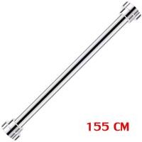 ราคา ราวสแตนเลส 304 ไร้สนิม ราวม่านห้องน้ำ ปรับขนาดได้ตั้งแต่ 85 260 ซม ยืดหดได้ไม่ต้องเจาะผนัง (7766476143)