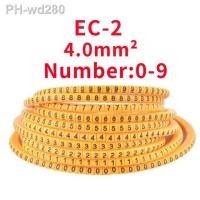ราคา 500PCS EC 0 1 2 3 Cable Wire Marker 0 to 9 For Cable Size 1 5 2 5 4 0 6 0 sqmm Colored number tube Cable Markers label marking (19893323606)