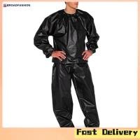 ราคา Broadfashion Outdoor Sauna Sweat Suit Fashion Solid Color Exercise Gym Suit For Sauna Fitness Gym Weight Loss (20641761126)