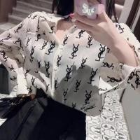 ราคา YSL เสื้อเชิ้ตป้องกันแสงแดดสำหรับผู้หญิงเสื้อพิมพ์ตัวอักษรแฟชั่นลำลองใหม่ (18247245133)