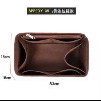ราคา กระเป๋าผ้าสักหลาด สําหรับใส่จัดเก็บของ LV Speedy Nano16 25 30 (21133051177)