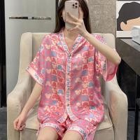 ราคา มาใหม่ ชุดนอนผ้าซาติน ไหมแพร คอวี ผ้าลื่น ใส่สบาย 2ชิ้น เสื้อแขนสั้น กางเกงขายาวและขาสั้น ลายการ์ตุนน่ารัก สินค้าในไทยพร้อมส่งในไทย (21338974489)