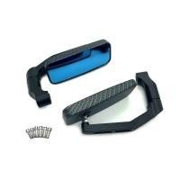 ราคา การจัดส่งในท้องถิ่น กระจกมอเตอร์ไซค์ กระจกแต่งปลายแฮนด์ กระจกขา BSC สี่เหลี่ยม สีเคฟล่า สีดำ สำหรับรถมอเตอร์ไซค์ การปรับหลายมุม วิสัยทัศน์ (21603560403)