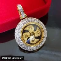 ราคา Inspire Jewelry จี้กังหัน กังหันแชกงหมิว ล้อมเพชรCZ เกรดพรีเมี่ยม ขนาด 2 3CM ใบพัดใหญ่หมุนมีเสียง รับโชค เสริมดวง อายุยืน (21704479037)