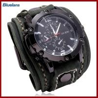 ราคา Bluelans นาฬิกาข้อมือสำหรับผู้ชายหน้าปัดกลมเที่ยงตรงย้อนยุคปรับได้ของขวัญวันเกิดสุดเท่แฮนด์เมดอเนกประสงค์เย็บนาฬิกาสายหนังควอตซ์เทียมสำหรับทุกวัน (19998127147)