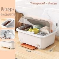 ราคา JDEE ที่คว่ําจาน ที่เก็บจานมีฝาปิด คว่ำแก้วนำ้ มีฝาปิด กันฝุ่นละออง กันแมลง ขนาดกลาง (21333775869)