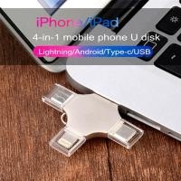 ราคา USB 4 In1แฟลชไดร์ฟ64GB 128GB 256GB 1TB 2TB สำหรับ Iphone Type C Android PC แฟลชไดร์ฟ USB ความเร็วสูง2TB 1TB 512GB 256GB 128GB 64GB OTG USB 3 0 TYPE C ไดร์ฟปากกา (20953545584)