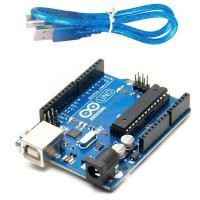 ราคา Arduino UNO R3 official ATMEGA16U2 MEGA328P chip UNO R3 development board USB cable (20871016879)