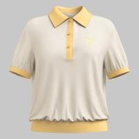 ราคา Closet Crush เสื้อโปโลทรงหลวมแต่งขอบสี สีเหลืองและครีม (21528357501)