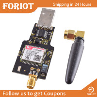ราคา Foriot ดีมอร์ USB SIM800C เป็นเครื่องสแกนจีพีอาเอส GSM โมดูล Quad Band 850 900 1800 1900MHz ชิป USB CH340T รองรับซิมการ์ด2G 3G 4G USB สื่อสารข้อมูล SMS กับเสาอากาศ (17595501481)