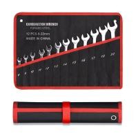 ราคา ประแจแหวนข้าง ประแจแหวนข้างปากตาย เบอร์ 6 24 mm 14ตัว ชุด ผลิตจากเหล็กเกรด CR V (21457731915)