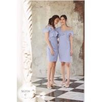 ราคา ES536 เดรสออกงาน เพื่อนเจ้าสาว ผ้าซาร่าเนื้อเงา แต่งระบายไหล่ด้วยผ้าแก้ว งานซิปหลัง พร้อมส่ง ขนาด รอบอก 32 34 รอบเอว 25 29 สะโพก 36 38 ยาว 41 สี ครีม ฟ้า ชมพู โอรส น้ำตาล เทา เขียว แดงเลือดหมู กรมท่า 