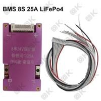 ราคา OKMUSIC BMS 4S BMS 6S BMS 8S 25A วงจรป้องกันแบตเตอรี่ บอร์ดโมดูลป้องกันแบตเตอรี่ลิเธียม LiFePo4 3 2V 14 6V 21 9V (21649182462)