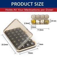 ราคา กล่องยา7วัน4ครั้งต่อวันกล่องใส่ยาสัปดาห์7วันกล่องยาแบบพกพาแบบพกพากล่องยากับ28คู่กล่องเครื่องสำอางแท็บเล็ตสำหรับวิตามินยา (21604908007)