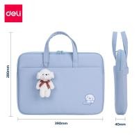 ราคา Deli กระเป๋าโน๊ตบุ๊ค 14 นิ้ว กระเป๋าใส่เอกสาร ซองใส่โน๊ตบุ๊ค พร้อมจี้ตุ๊กตา ดีไซน์น่ารัก พกพาสะดวกมี2สี Office Briefcase (21540140868)