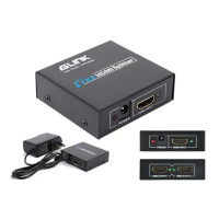 ราคา Actual 1X4 Full HD HDMI Splitter 4 Port Hub Repeater Amplifier V1 4 3D 1080p 1 In 4 out (21632627153)