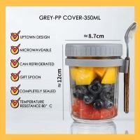 ราคา KEMORELA แก้วน้ำ ถ้วยข้าวโอ๊ตนม ถ้วยกาแฟอาหารเช้าพร้อมช้อนฝา ขวดโหลปากกว้างพร้อมฝาและช้อน ขวดข้าวโอ๊ตค้างคืน ขวดเมสัน แก้วปิดผนึกแบบพกพา ถ้วยข้าวโอ๊ต ขวดน้ำ ขวดแก้วข้าวโอ๊ตพร้อมฝาและช้อ Overnight Oats