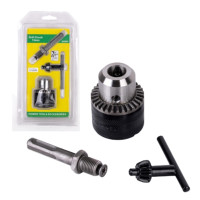 ราคา หัวสว่านไฟฟ้า 1 2 นิ้ว ขนาด 1 5 13 mm 1 2 20UNF พร้อมอะแดปเตอร์ และ กุญแจขันหัวสว่าน อะไหล่ หัวสว่าน ขนาด 4 หุน แบบมือบิด Spanner Drill Chuck (13270713823)