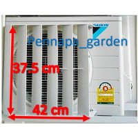 ราคา กริลแอร์ กริลเบี่ยงลมร้อน ระบายลมร้อนคอยแอร์ ขนาด 37 5 cm x 42 cm พร้อมส่ง งานพลาสติก ABS (21738209805)