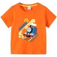 ราคา เสื้อยืดเด็กผู้ชายเสื้อยืดผ้าคอตตอนเด็กทารกเด็กผู้ชายพิมพ์ลายการ์ตูนรถไฟโธมัส (21326164783)