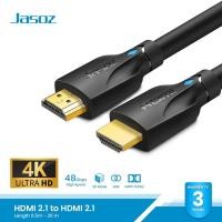 ราคา Jasoz สาย HDMI to HDM 2 1 Cable 8K 60Hz 4K 120Hz 48Gbps support HDR VRR (15256507189)