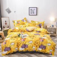 ราคา Fitted sheet ผ้าปูที่นอนลายเป็ด 3 5 5 6 ฟุต ไม่รวมผ้าห่ม ชุดผ้าปูที่นอน (11726410697)