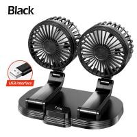 ราคา พัดลมชาร์จไฟ พัดลมติดรถยนต์ พัดลมพกพา12V 24Vพัดลมติดรถบรรทุก พัดลมขนาดเล็ก ปรับหมุนได้360 กระจายความเย็น2 ระดับ (21570443709)