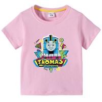 ราคา เสื้อยืดเด็กผู้ชายเสื้อยืดผ้าฝ้ายเนื้อนุ่มพิมพ์ลายรถไฟโธมัส Baju Anak การ์ตูนเด็กผู้ชาย (21337533645)
